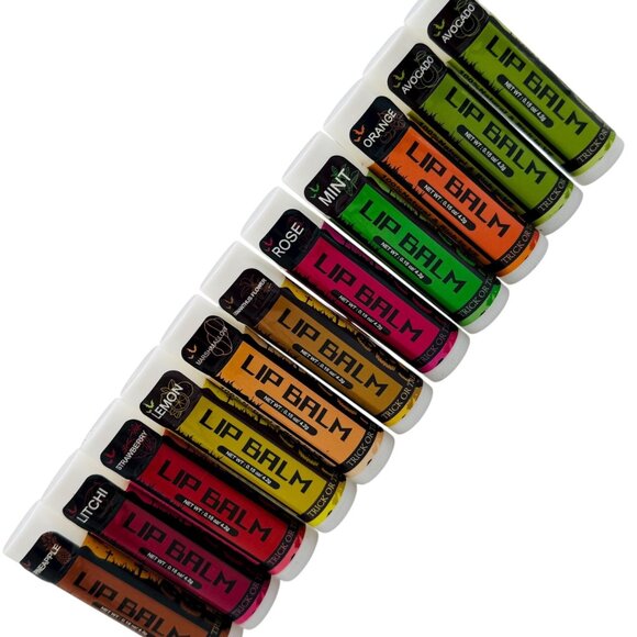 Set Of 10 Trick Or Treat Lip Balms In Assorted Flavors 4.25g - Picture 4 of 4